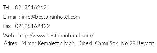 Hotel Best Piran telefon numaralar, faks, e-mail, posta adresi ve iletiim bilgileri